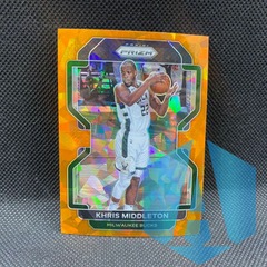 2021-22 Panini Prizm Khris Middleton #128 Orange Ice Prizm